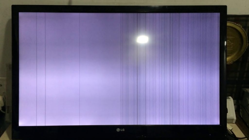 Полосы на экране телевизора LG (если нет механического повреждения)
