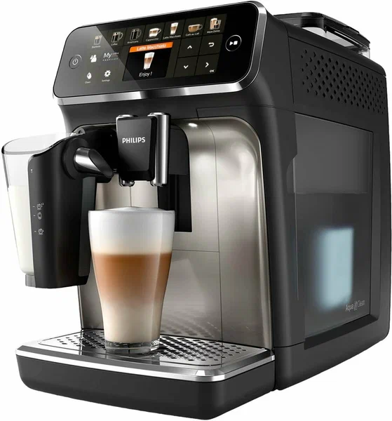 Требует чистку кофемашина Philips EP5447 Series 5400 LatteGo