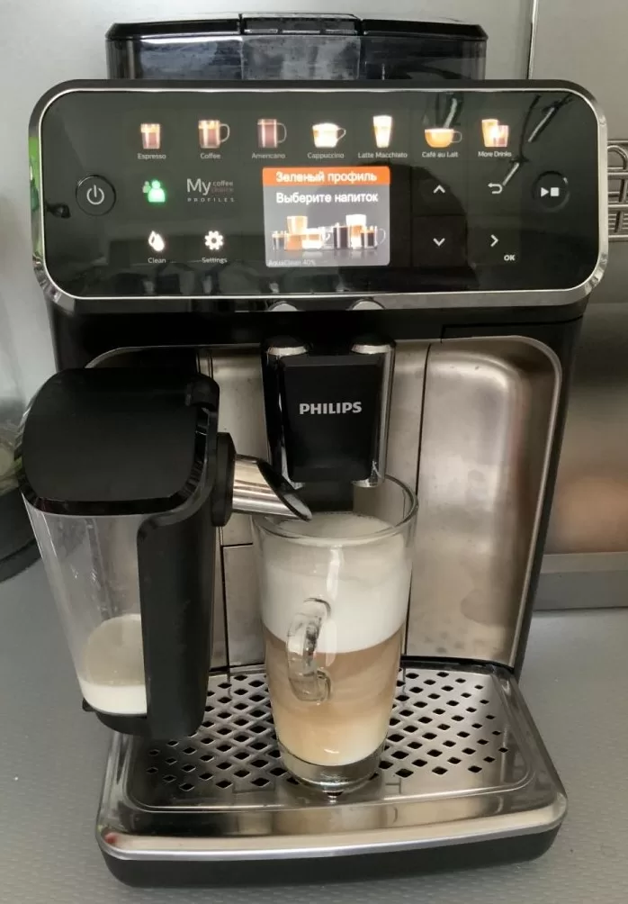 Выдает ошибку кофемашина Philips EP5447 Series 5400 LatteGo